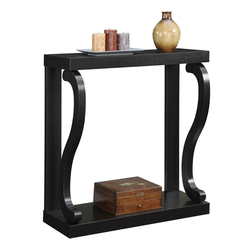 Modern Curved Legs Rich Espresso Console Table