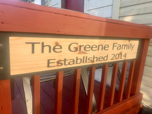 Family Last Name Sign, Personalized Wedding Gift, Housewarming gift, Custom Carved