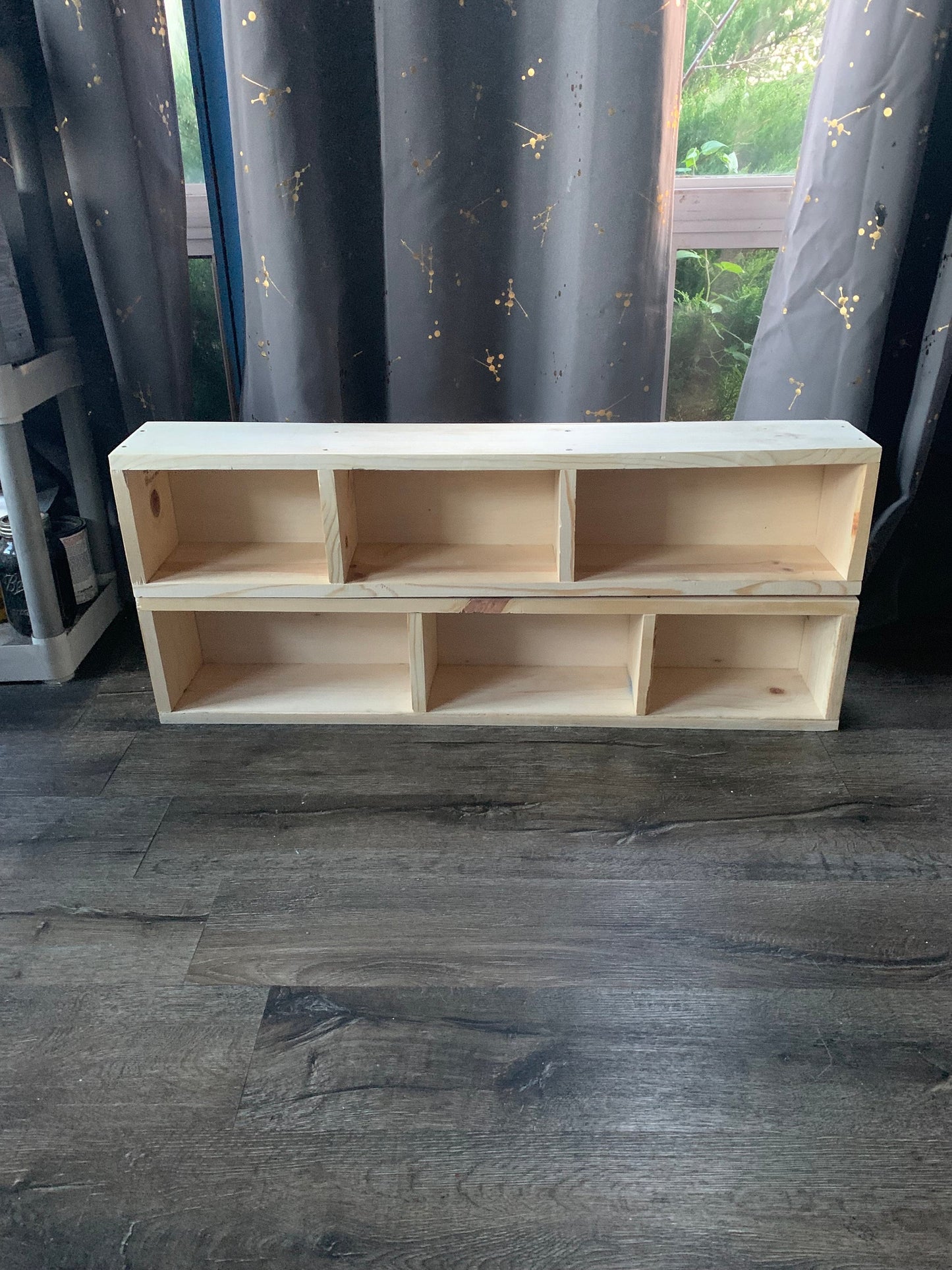 Shelf Wooden Storage Shelf Stackable Shelves