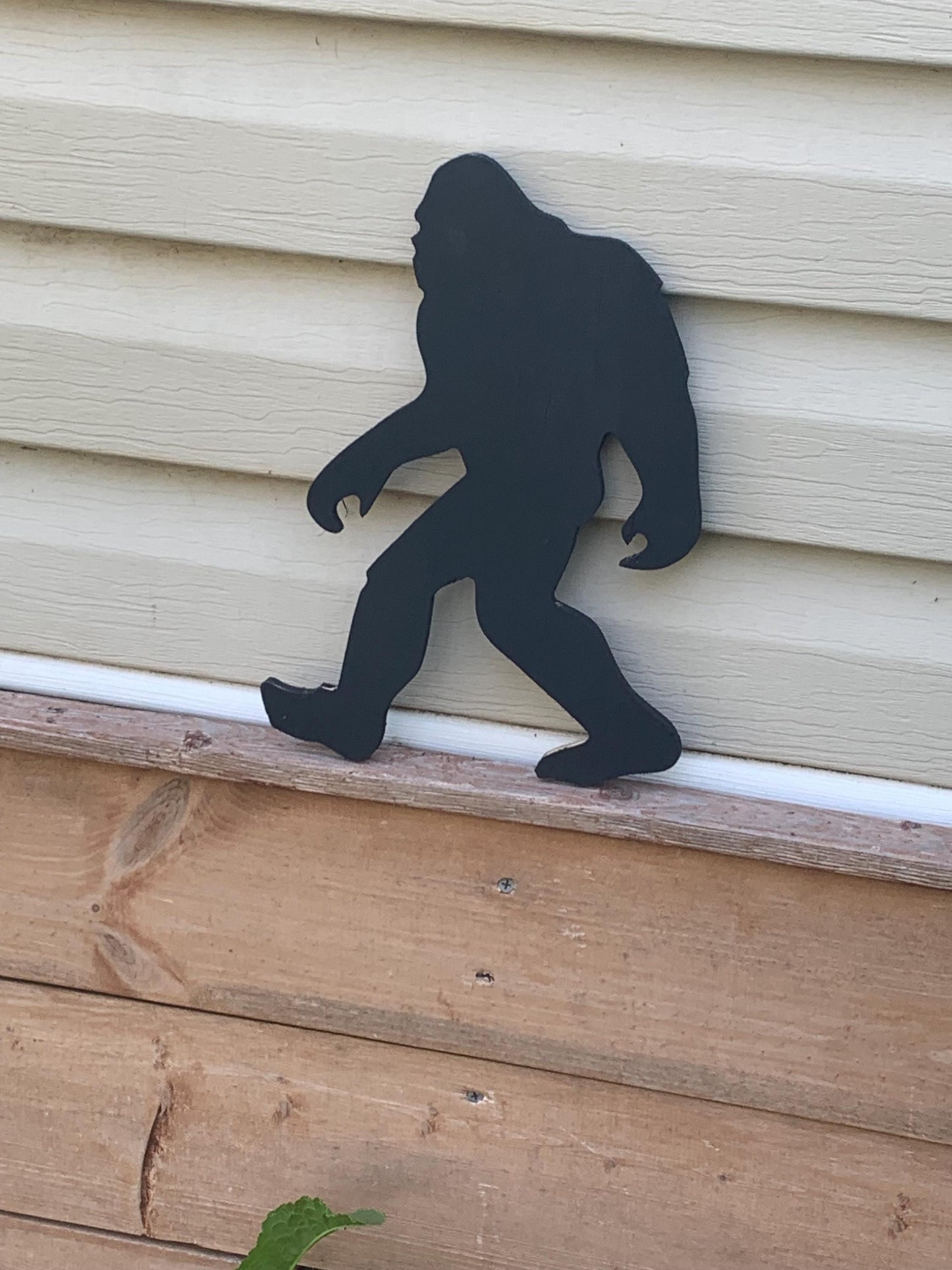 Small Bigfoot Silhouette 12” Tall, Modern Indoor Outdoor Garden Yard Art Decor, Backyard Decor, New Home Bigfoot Gifts