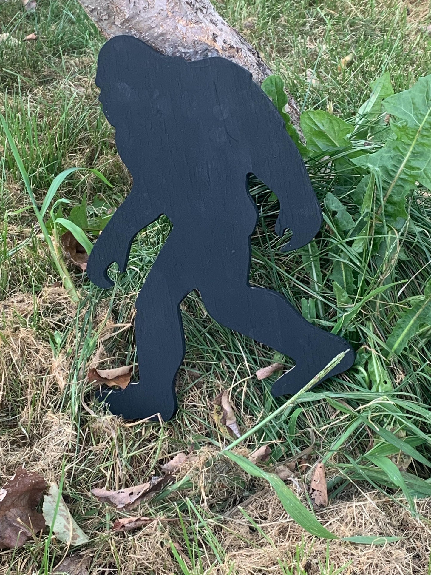 Small Bigfoot Silhouette 12” Tall, Modern Indoor Outdoor Garden Yard Art Decor, Backyard Decor, New Home Bigfoot Gifts