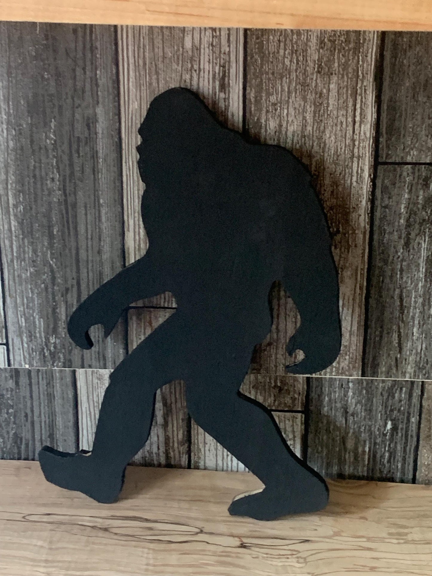 Small Bigfoot Silhouette 12” Tall, Modern Indoor Outdoor Garden Yard Art Decor, Backyard Decor, New Home Bigfoot Gifts