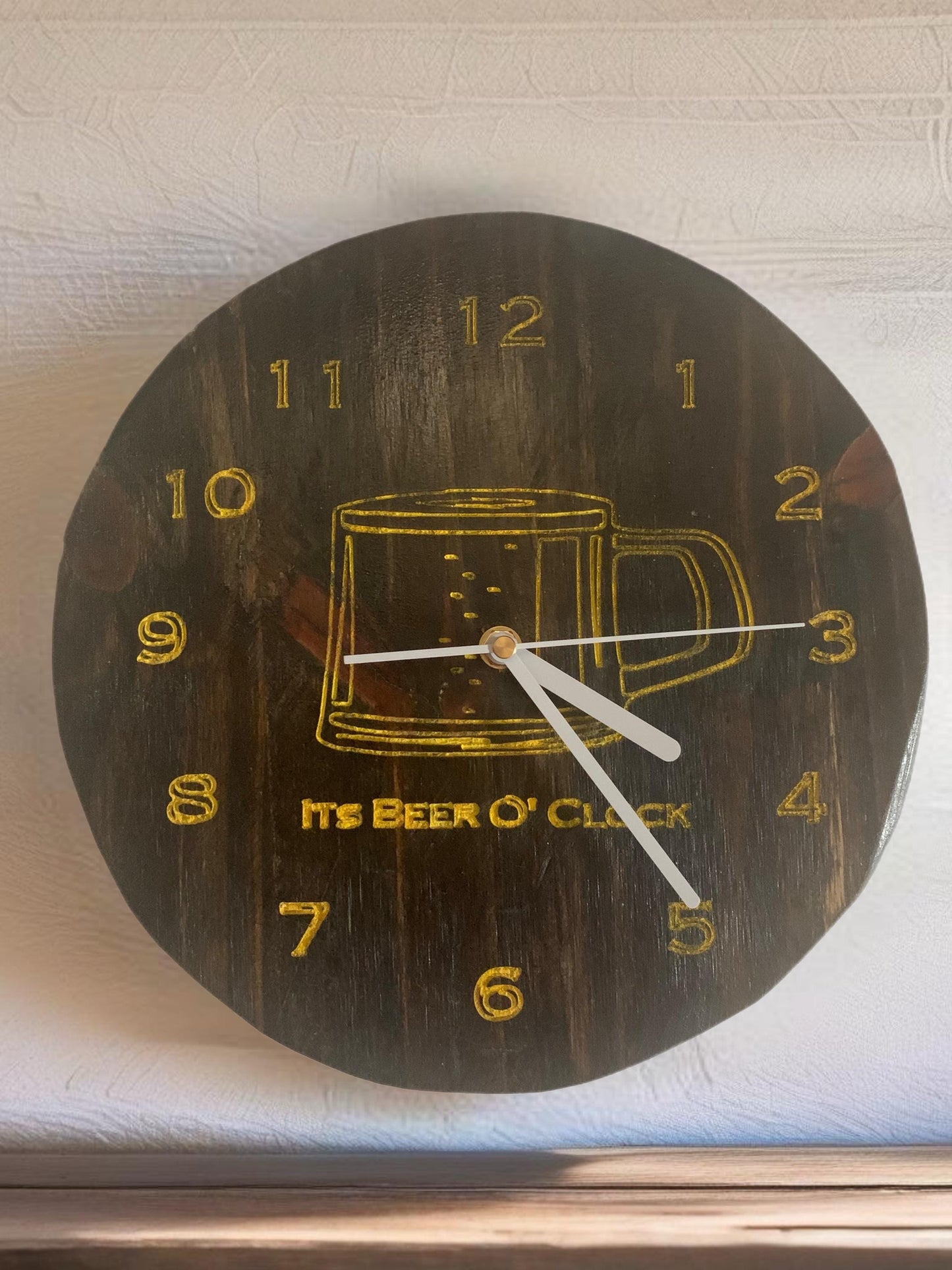 Its Beer O’ Clock Hangable Wall Clock